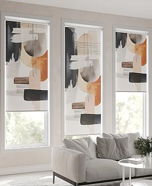 Рулонная штора «Клартис - 144 - ширина 62 см»