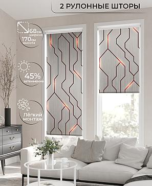 Рулонная штора «Лирикас - 29 - ширина 68 см» | фото 2