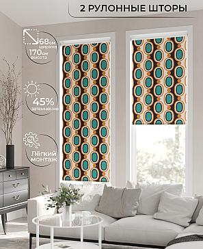 Рулонная штора «Лирикас - 58 - ширина 68 см» | фото 2