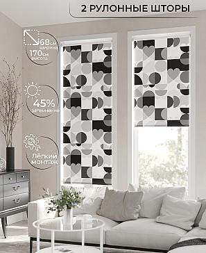Рулонная штора «Лирикас - 59 - ширина 68 см» | фото 2