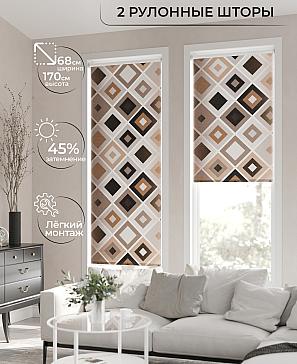Рулонная штора «Лирикас - 88 - ширина 68 см» | фото 2