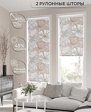 Рулонная штора «Лирикас - 93 - ширина 68 см» | фото 2