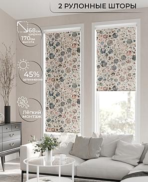 Рулонная штора «Лирикас - 126 - ширина 68 см» | фото 2