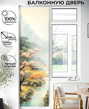 Рулонная штора «Лиритиск - 55 - ширина 68 см» | фото