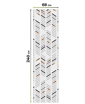 Рулонная штора «Лиритиск - 92 - ширина 68 см»