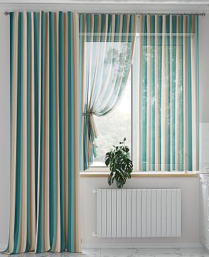 Комплект штор «Комиленс (бирюза) - 230 см» | фото 2