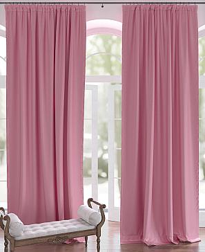 Комплект штор «Роузик» розового цвета