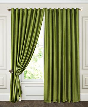 Комплект штор «Бруад» зеленого цвета