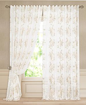 Комплект штор «Агастон» зеленого цвета