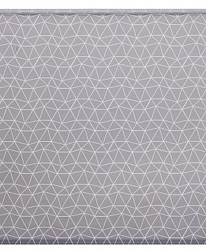 Готовые мини рулонные шторы, миниролло Геометрическая сетка серого цвета