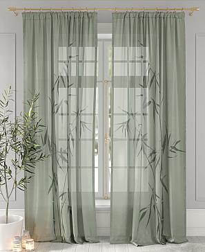 Комплект штор «Бамбик (зеленый)»