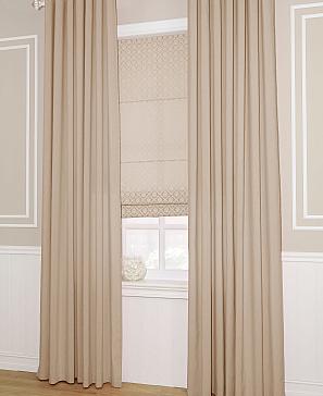 Комплект штор «Рамбус» бежевого цвета