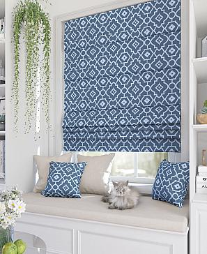 Комплект штор «Луиви» синего цвета