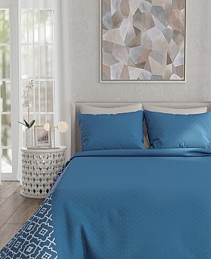 Комплект штор «Луиви» синего цвета