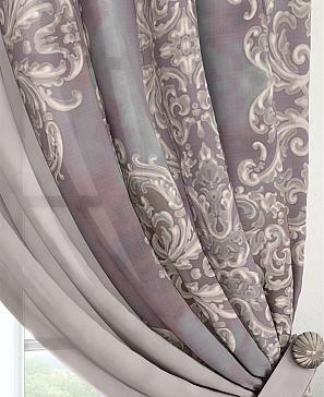 Комплект штор «Вэлиос» серо-лавандового цвета