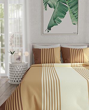 Комплект штор «Ланджит» коричневого цвета