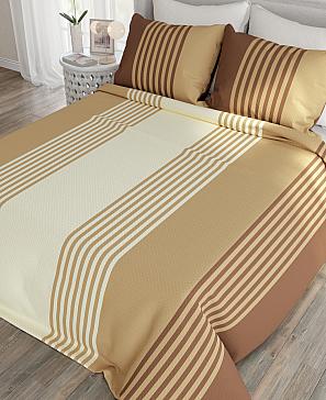 Комплект штор «Ланджит» коричневого цвета