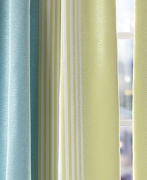 Комплект штор «Ланджит» оливково-голубого цвета