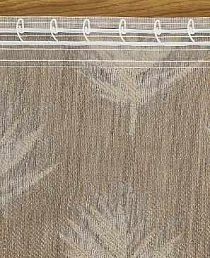 Комплект штор «Лесео» коричневого цвета