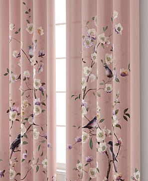 Комплект штор «Лолфи» ягодного цвета