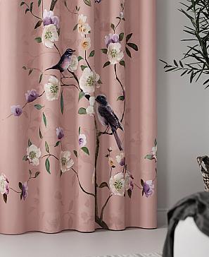 Комплект штор «Лолфи» ягодного цвета