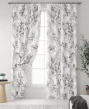 Комплект штор «Риолис» ягодного цвета