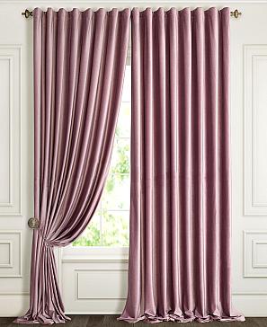 Комплект штор «Бруад» розово-фиолетового цвета