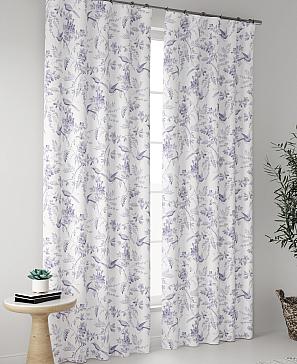 Комплект штор «Фейрио (бело-фиолетовый)»