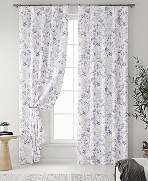 Комплект штор «Фейрио (бело-фиолетовый)»