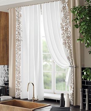 Комплект штор «Айпро» бежевого цвета