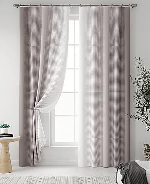 Комплект штор «Лайрис (темно-серый)»