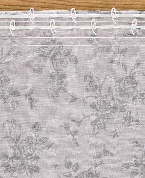 Тюль «Риоло» серого цвета