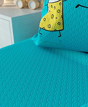 Комплект штор «Майлос» бирюзового цвета