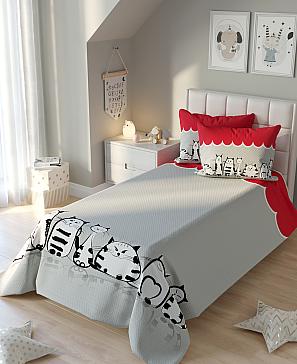 Комплект штор «Киоларс» красного цвета