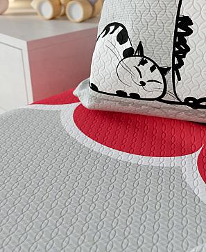 Комплект штор «Киоларс» красного цвета