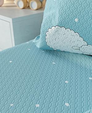 Комплект штор «Шипли» голубого цвета