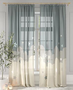 Комплект штор «Скиалис» болотного цвета