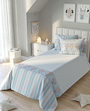 Комплект штор «Ронтик» голубого цвета