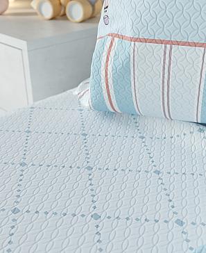 Комплект штор «Ронтик» голубого цвета