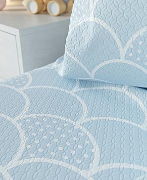 Комплект штор «Милори» голубого цвета