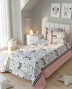 Комплект штор «Локита» розового цвета