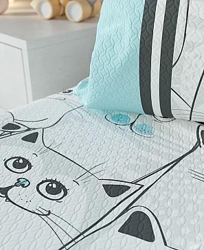 Комплект штор «Локита» голубого цвета