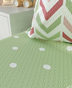 Комплект штор «Рониор» зеленого цвета