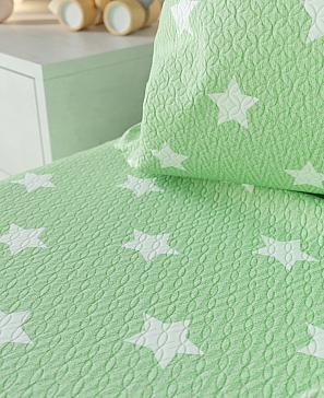 Комплект штор «Мортика» зеленого цвета