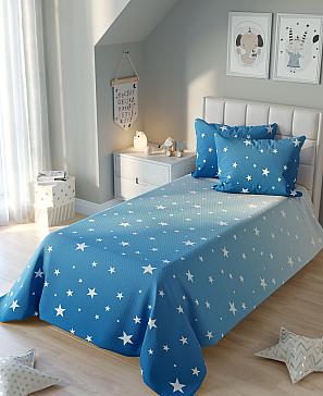 Комплект штор «Бириксо» синего цвета