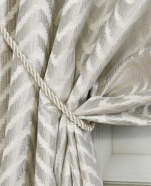 Портьеры «Пейли» серо-коричневого цвета