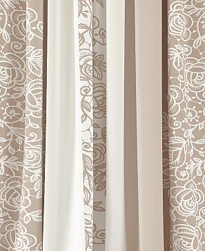 Комплект штор «Кломит» бежевого цвета