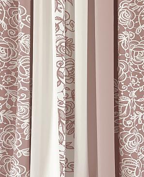 Комплект штор «Кломит» розового цвета