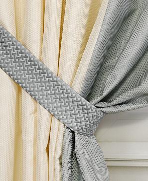 Комплект штор «Джилин» бело-голубого цвета