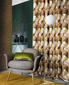 Комплект штор «Стракт» коричневого цвета